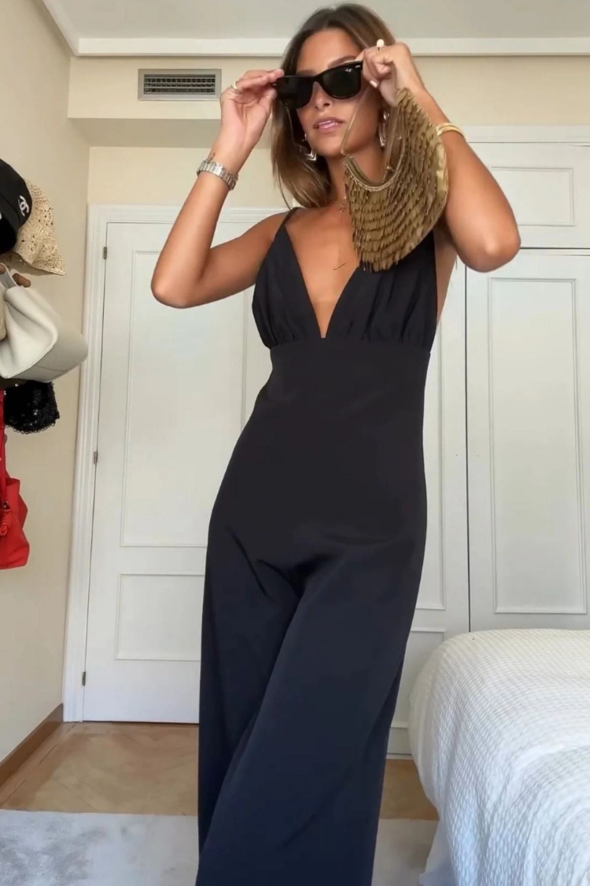 Luna Black Jumpsuit