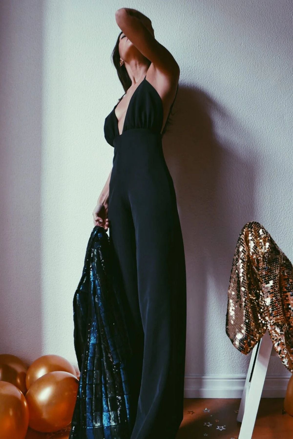 Luna Black Jumpsuit